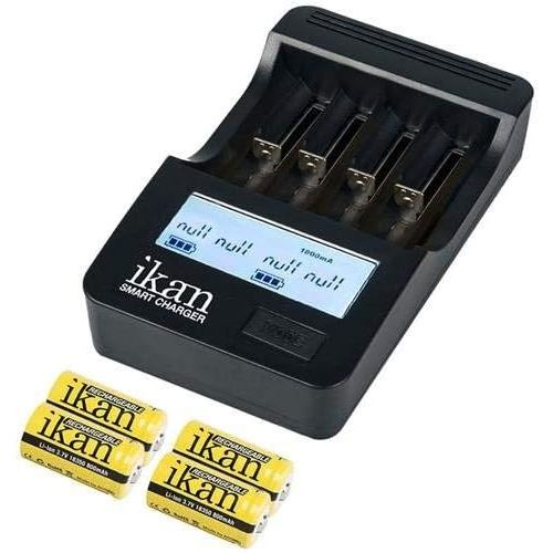  [무료배송]2일배송/Ikan ICH-SC4 Charger with 3 x 18350 800mAh Batteries