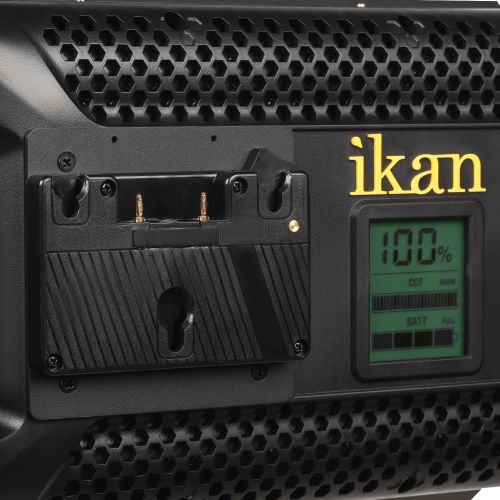  Ikan Rayden Half x 1 Daylight(5600K) 2-Point Panel LED Light Kit & V Mount Battery, Black (RW5-2PT-KIT)