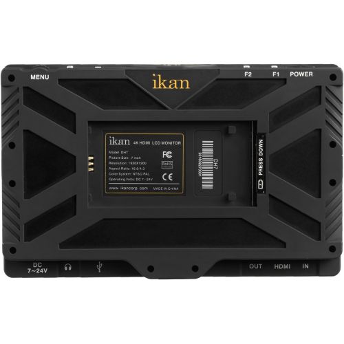  Ikan DH7 7 4K Signal Support 1920x1200 HDMI On -Camera Field Monitor for Canon LP-E6 and Sony L (Black)