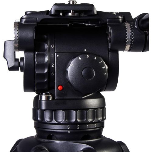  Ikan GH10L E-Image 100mm Pro Fluid Video Head 22 lbs max (Black)