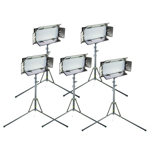  Ikan CHRB550-v2 Kit with 5 x IB508-V2 LED Studio Lights (Black)