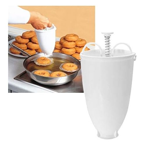  [아마존베스트]ikasus Donut Maker, Donut Backform, Plastic Donut Mould Dispenser Pfannkuchen Teigspender fuer Donuts, Donutmaker DIY Werkzeug Kueche Geback Backwaren Backwerkzeuge fuer koestliche Min