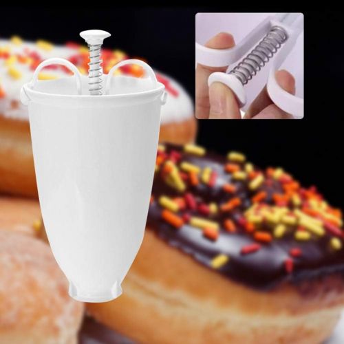  [아마존베스트]ikasus Donut Maker, Donut Backform, Plastic Donut Mould Dispenser Pfannkuchen Teigspender fuer Donuts, Donutmaker DIY Werkzeug Kueche Geback Backwaren Backwerkzeuge fuer koestliche Min