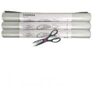 Ikea variera ikea variera Shelf Liner Drawer Mat and Multipurpose Scissors, Clear - [3 PACK ROLL + SCISSORS]