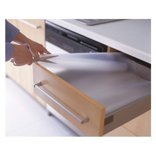  Ikea variera ikea variera Shelf Liner Drawer Mat and Multipurpose Scissors, Clear - [3 PACK ROLL + SCISSORS]