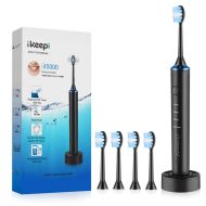 Ikeepi Sonic Electric Toothbrush Rechargeable with 5 Replacement Heads(with 5 Bristle Covers), 4 Optional Modes,...
