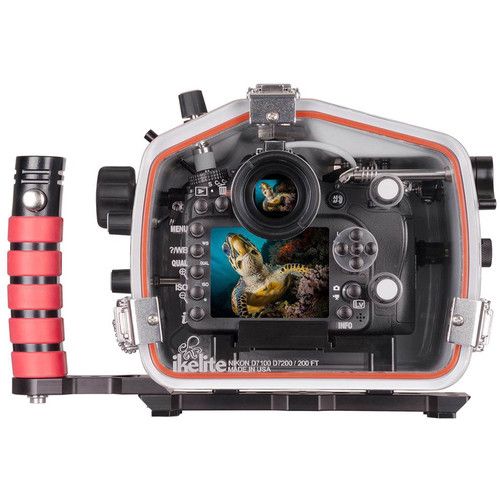  Ikelite 200DL Underwater Housing for Nikon D7100 or D7200 with Dry Lock Port Mount