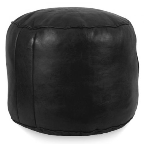  Ikram Design Tabouret Fez Round Leather Pouf