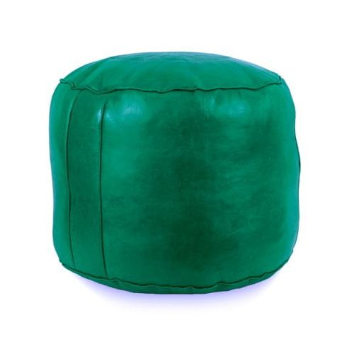  Ikram Design Tabouret Fez Round Leather Pouf