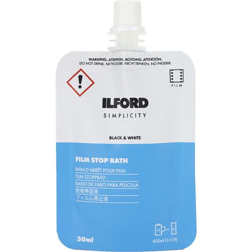  Ilford SIMPLICITY Stop Bath (30mL Sachet, 5-Pack)