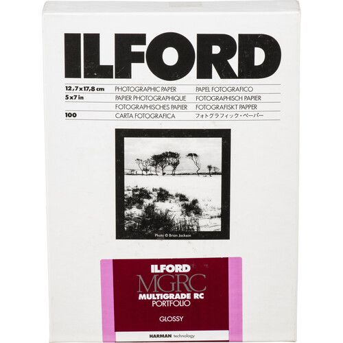  Ilford RC Portfolio Photo Paper (Glossy, 5 x 7