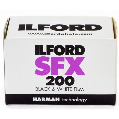  Ilford SFX 200 Black and White Negative Film (35mm Roll Film, 36 Exposures, Expired 06/2023)