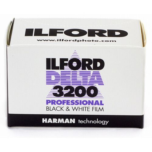  Ilford Delta 3200 Professional Black and White Negative Film (35mm Roll Film, 36 Exposures)