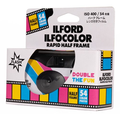  Ilford Ilfocolor Half Frame Single Use Camera (54 Exposures)