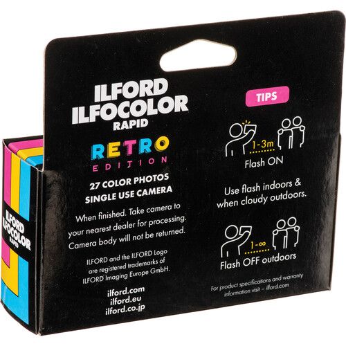  Ilford Ilfocolor Rapid Retro Single Use Camera