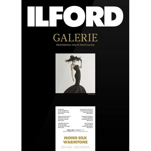  [아마존베스트]Ilford Galerie Mono Silk Warmtone, Format A3+, 25Sheets, Black