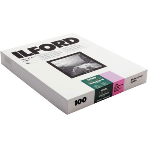  Ilford MGFB1K Fiber Based B & W Paper - 8x10, 100PK Glossy