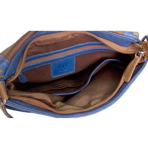  Ili Whipstitched Leather Cross-body Handbag