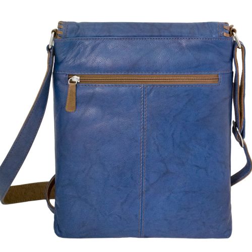  Ili Whipstitched Leather Cross-body Handbag