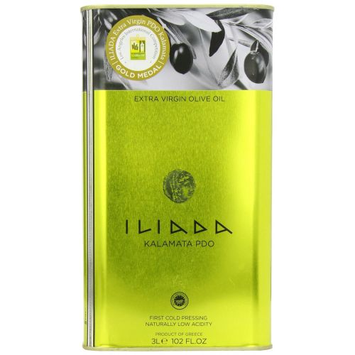  Iliada Extra Virgin Olive Oil Tin, 3 Liter