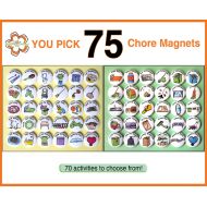 Ilostmyslipper YOU PICK 75 Chore Magnets. 1 Kids Activities To To List. Round Refrigerator Buttons Badges Lot. You Choose Your Own Custom Set.