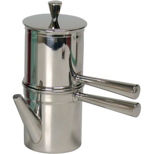  Ilsa Napoletana Kaffeemaschine, Edelstahl, Silber, fuer 6 Tassen