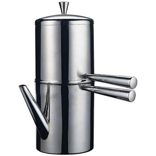  Ilsa Stainless Steel Neapolitan Drip Coffee Maker with Spout, 9 Cup