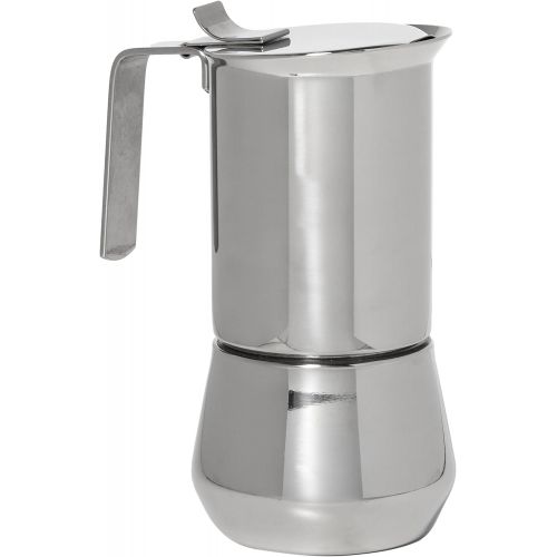  ILSA 122-3, Stainless Steel Stove-Top Espresso Maker, 3- cup