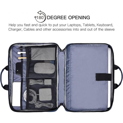  [아마존베스트]ImComor 13.5-15 Waterproof Laptop Sleeve Briefcase Men Women Bag with Organizer for Lenovo Yoga C930 13.9, Dell Inspiron 13 7000, HP Chromebook 14, Huawei MateBook X Pro, ASUS Surface Carr