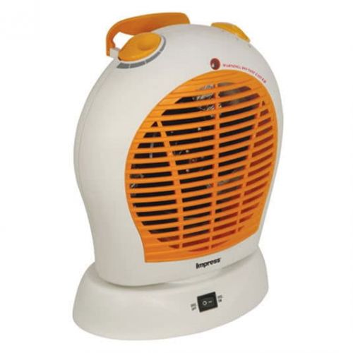  Impress Oscillating Fan Heater with Thermostat White