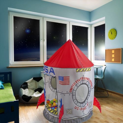 브라이벨리 Brybelly Space Adventure Roarin Rocket Play Tent