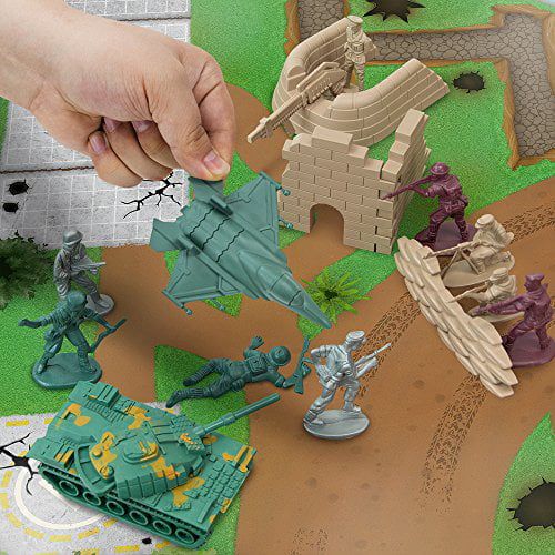  Imagination Generation Tiny Troopers Big Battle Drum | 260-piece Army Men, Vehicles, and Play Mat