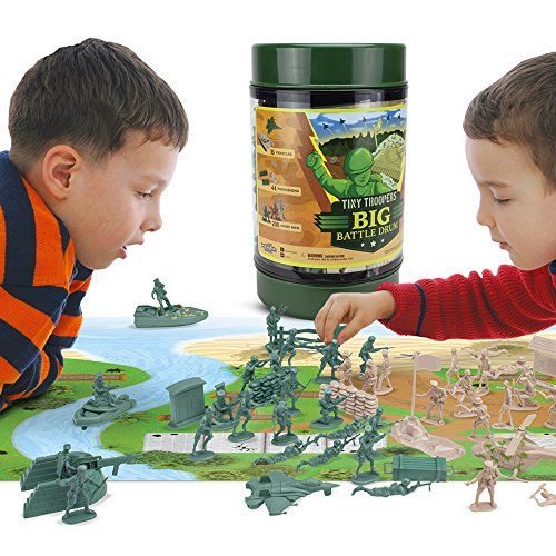  Imagination Generation Tiny Troopers Big Battle Drum | 260-piece Army Men, Vehicles, and Play Mat