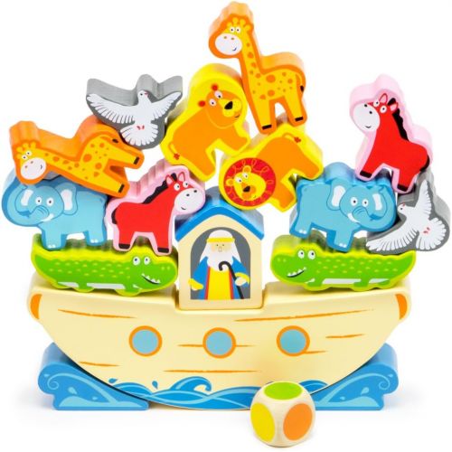  [아마존베스트]Noah's Noahs Balancing Ark Stacking Game, 17-Piece Block Balancing Play Set by Imagination Generation