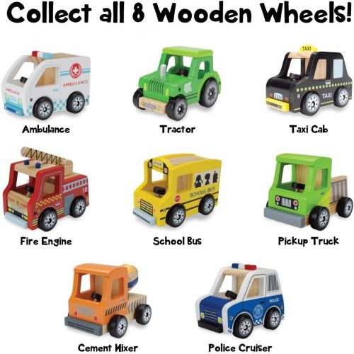  Wooden Wheels Natural Beech Wood School Bus by Imagination Generation