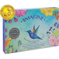 Imagine Meditation Cards for Kids - Award-Winning Mindfulness kit of XL Cards with Calming Guided Meditations for Empowerment, Focus and Relaxation. Great for Parents, Teachers and Therapists.