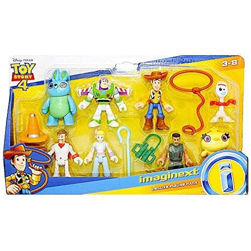  Imaginext Toy Story Deluxe Figure Pack of 8 Figures 2.5 with Forky