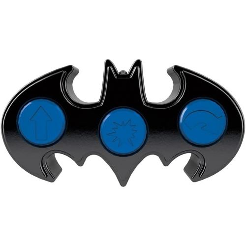  Imaginext Replacement Parts DC Super-Friends RC Transforming Bat-Bot Playset - BFT56 & CKB84 ~ Replacement Remote Control Unit ~ Black Bat Shaped Remote with Blue Buttons Black, Bl