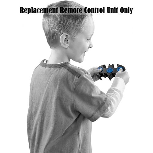 Imaginext Replacement Parts DC Super-Friends RC Transforming Bat-Bot Playset - BFT56 & CKB84 ~ Replacement Remote Control Unit ~ Black Bat Shaped Remote with Blue Buttons Black, Bl