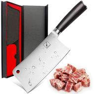 [아마존핫딜][아마존 핫딜] Imarku Cleaver Knife 7 Inch German High Carbon Stainless Steel Chopper Knife for Home Kitchen and Restaurant with Comfotable Handle
