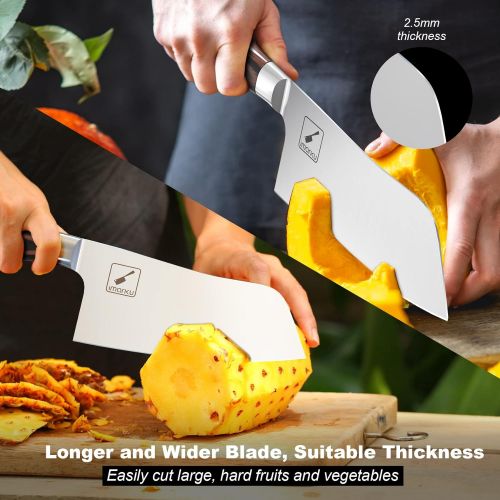  [아마존베스트]Meat Cleaver - imarku Cleaver Knife German High Carbon Stainless Steel Butcher Knife to Cut Meat and Vegetables, Professional Chefs Knife for Kitchen and Restaurant - 7 Inches