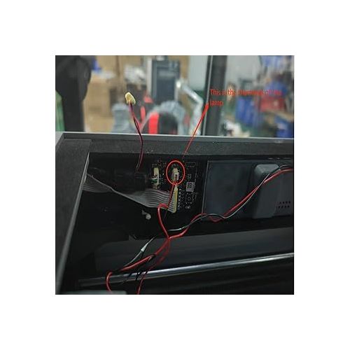  Bambulab X1 Series 3D Printer Part 5V 12W LED Light Upgrade Kit: 3 Section 7.5cm/2.95in Length Strip Light - Spacing of Each Section 30cm/11.8in - Waterproof Bczamd