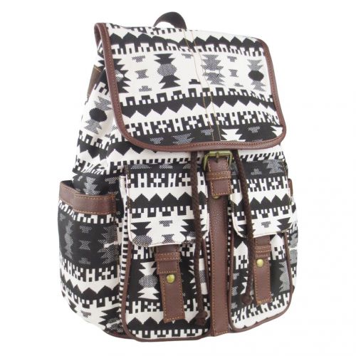  Imiflow Casual Backpacks Print Leather Daypacks Travel College Rucksack Backpack Purse for Girls Women 005 Irregular