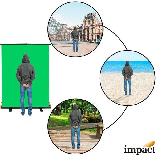  Impact Rapid Background Screen (Chroma Green, 6.7 x 5')