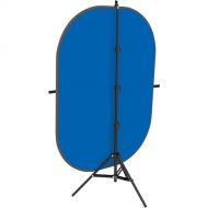 Impact 5x7' Collapsible Background Kit (Chroma Blue)