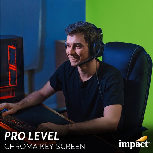  Impact Pro Rapid Portable Background (Chroma Green, 5 x 7')