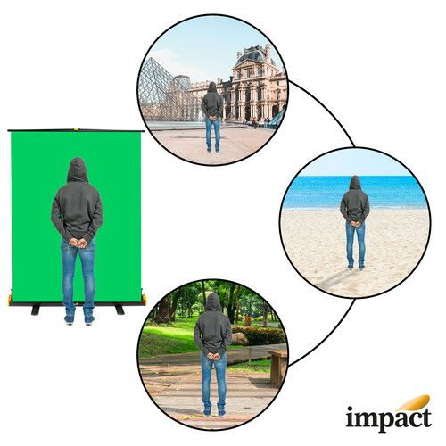  Impact Rapid Background Screen V2 (Chroma Green, 4.8 x 6.7')