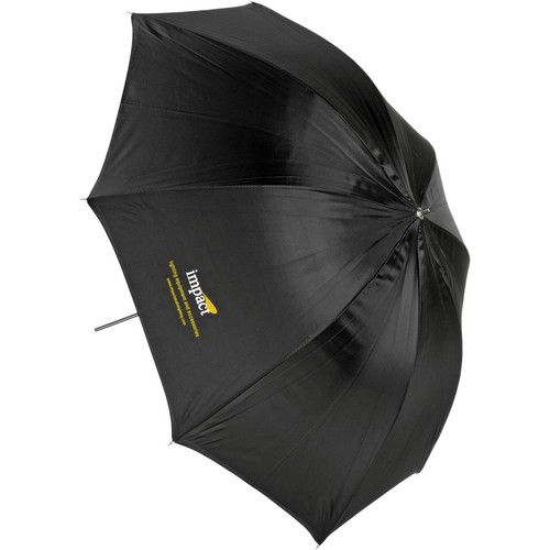  Impact Convertible Umbrella - White Satin with Removable Black Backing - 30