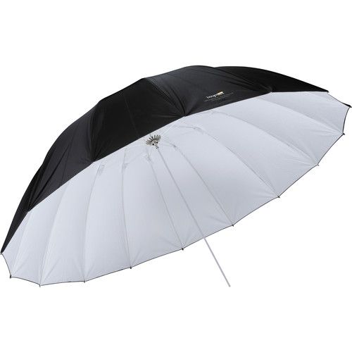  Impact 7' Parabolic Umbrella (White/Black) with Light Stand Kit