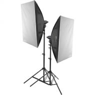 Impact Photo Studio 2-Light LED Kit